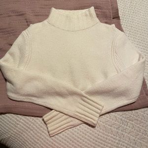 J.Crew Cream Wool Blend Turtleneck Sweater